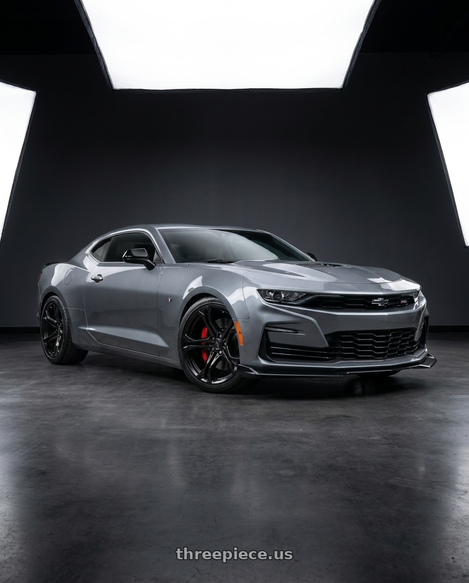 2021 Chevrolet Camaro SS with MRR M228 5x120 20x9  +25 Gloss Black fit Chevy Camaro 1LE Style wheels