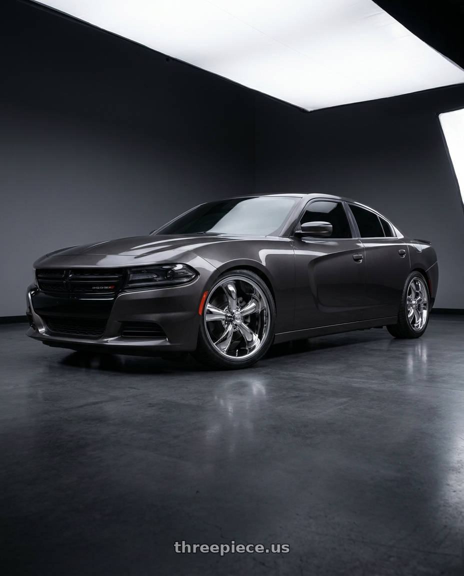 2021 Dodge Charger SXT with Vision American-Muscle 142 Legend 5x115 20x8.5+20 Chrome wheels