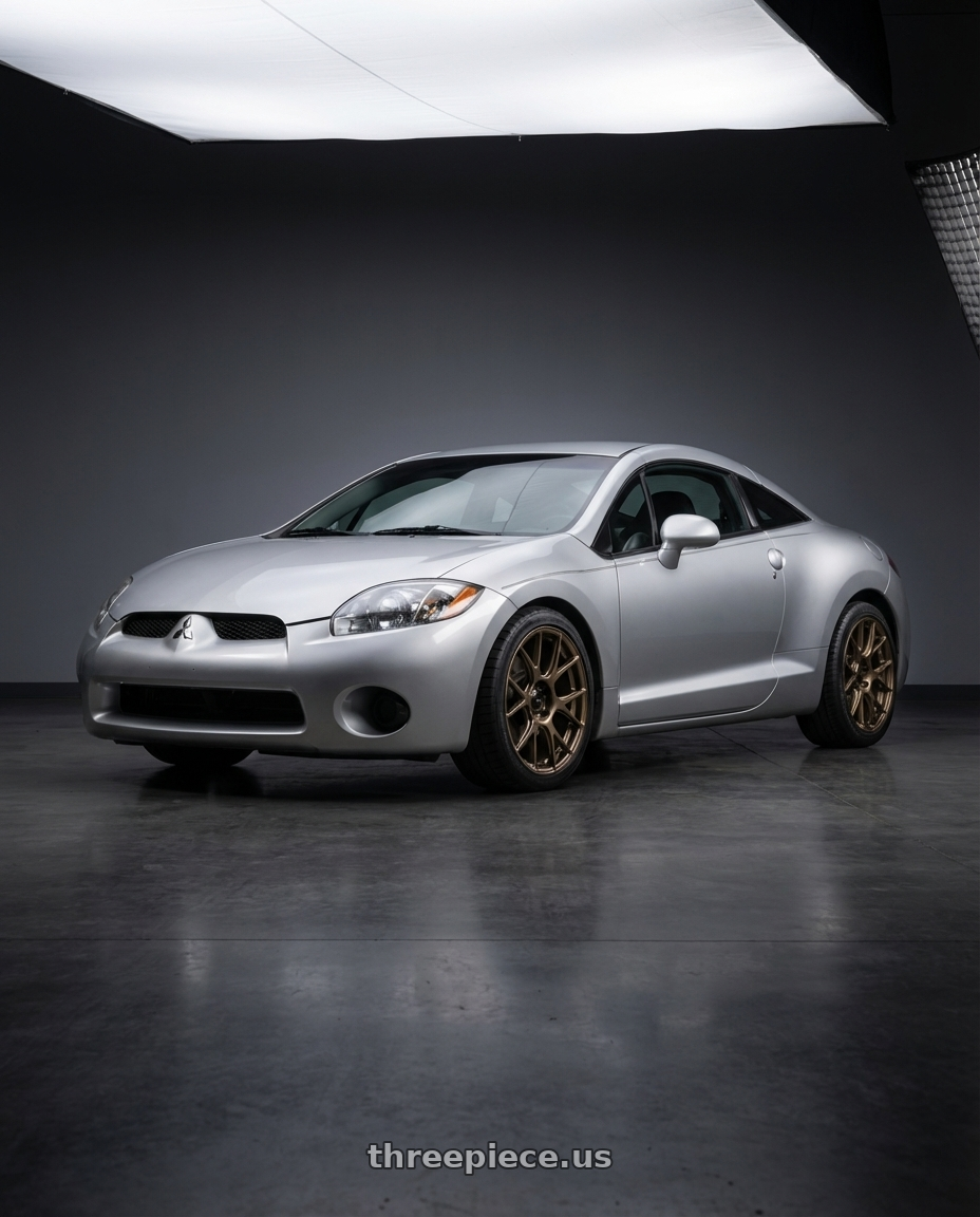 2010 Mitsubishi Eclipse with Konig Ampliform 5x114.3 18x10+20 Gloss Bronze wheels