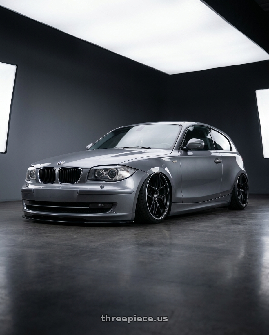 2012 BMW 1 Series E82 with BBS CC-R 5x120 19x9.0+48 Satin Black wheels