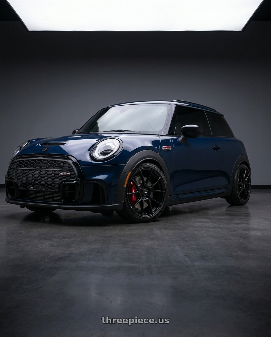 2019 Mini jcw with Enkei TS-V 5x112 18x8+45 Gloss Black wheels