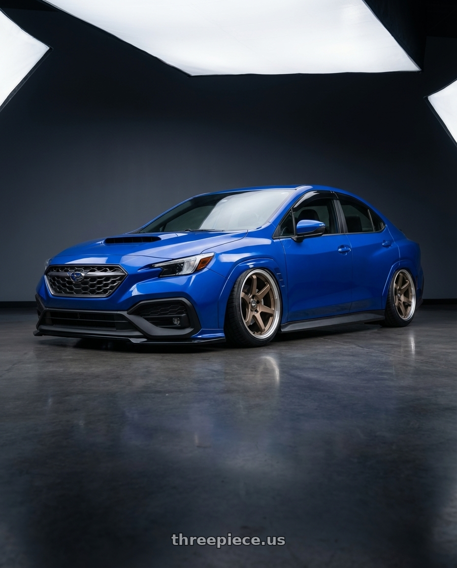 2024 Subaru WRX with ESR Wheels APEX SERIES AP6 5x114.3 19x9.5 +22 Matte Bronze wheels