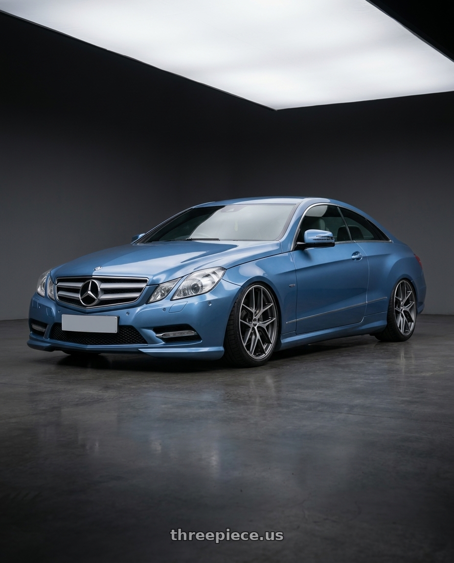 2014 Mercedes-Benz E-Class Coupe C207 with BBS CC-R 5x112 19x8.5+30 Graphite w/ Diamond Cut Face wheels