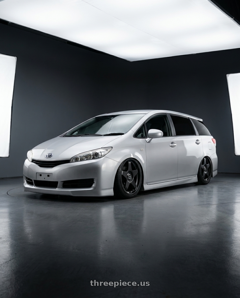 2016 Toyota Wish 20 with fifteen52 CHICANE 5x108 / 5x112 19x8.5 +45 ASPHALT BLACK (SATIN BLACK) wheels