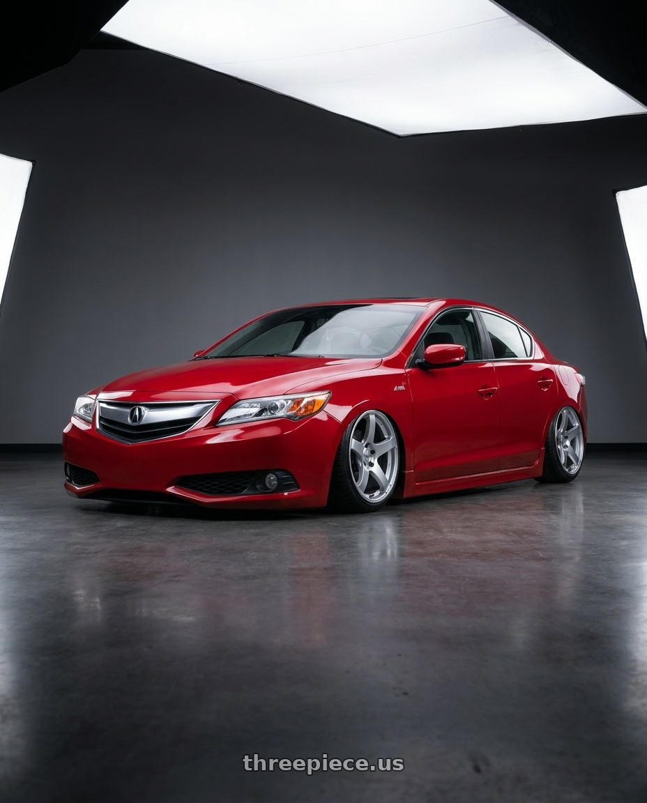 2012 Acura ILX with Ssr Gtv01 5x114.3 18x8+35  GLARE SILVER wheels