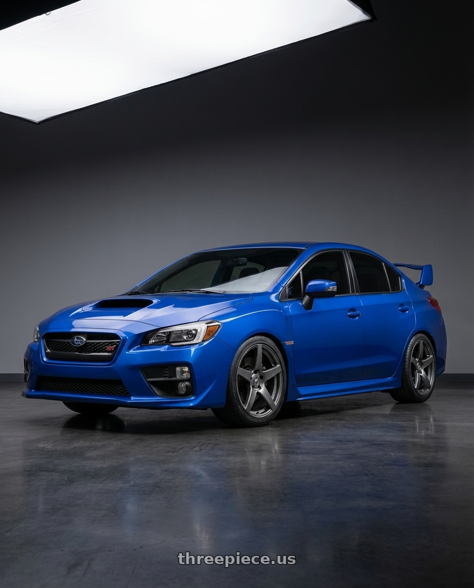 2018 Subaru WRX STI with Forgestar CF5 5x114.3 18x9 +35 Gloss Anthracite wheels
