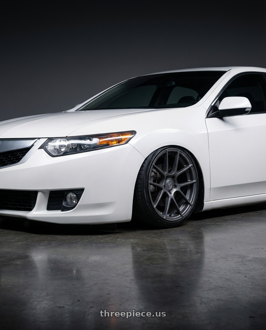 2013 Acura TSX with Avant Garde Wheels M510 5X114.3 19x9.5 +40 Dolphin Grey wheels