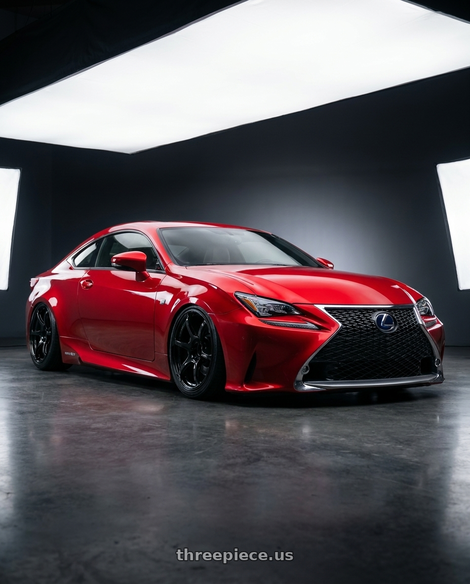 2018 Lexus RC F with Advan RGIII 5x114.3 19x10.5+25 Gloss Black wheels
