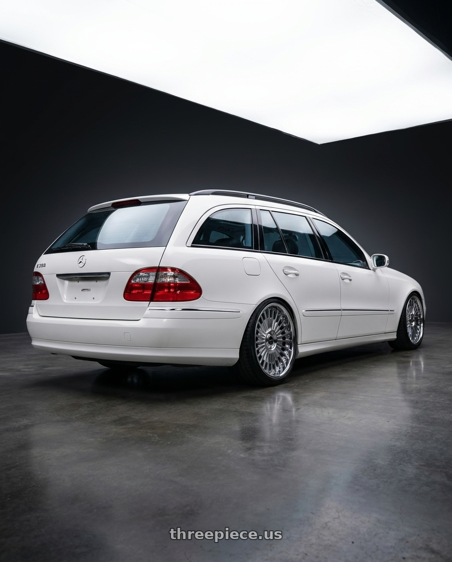2003 Mercedes Benz Clk with Bbs Lm R 5x112 19x9538 Diamond Silver 19x95 Et38 wheels