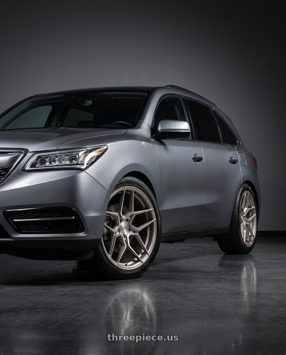 2014 Acura mdx with Rohana RFX11 5x114.3 19x8.5+35 Brushed Titanium wheels