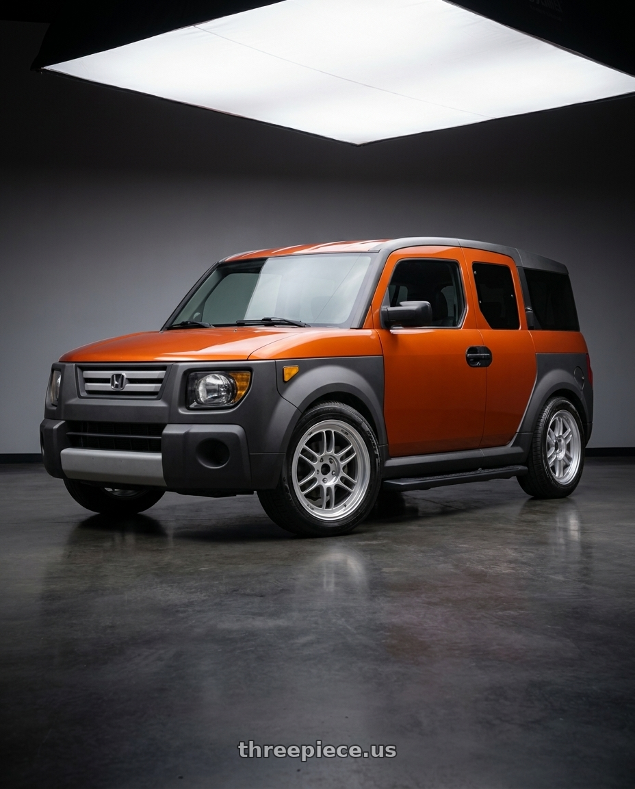 2008 honda element with Enkei RPF1 5x114.3 16x7+43 Silver wheels