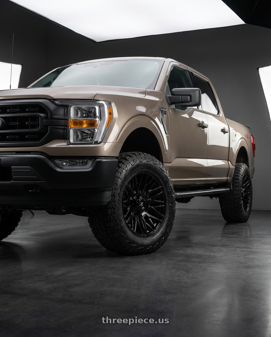 2013 Ford F-150 with Gear Off Road 770B 6X135/6x139.7 20x9 +18 Gloss Black wheels