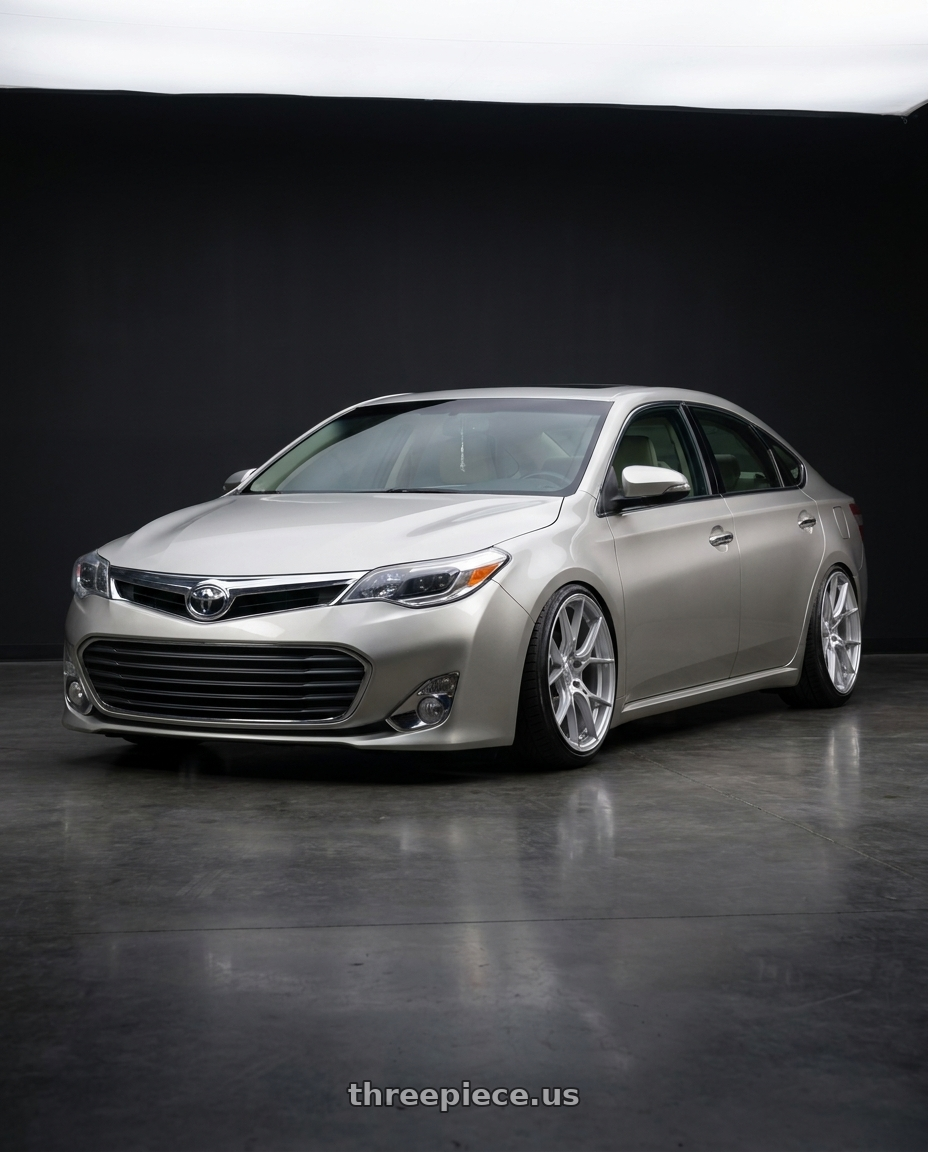 2013 toyota avalon with Aodhan AH-11 5x114.3 18x8.5+35 Gloss Silver Machined Face wheels