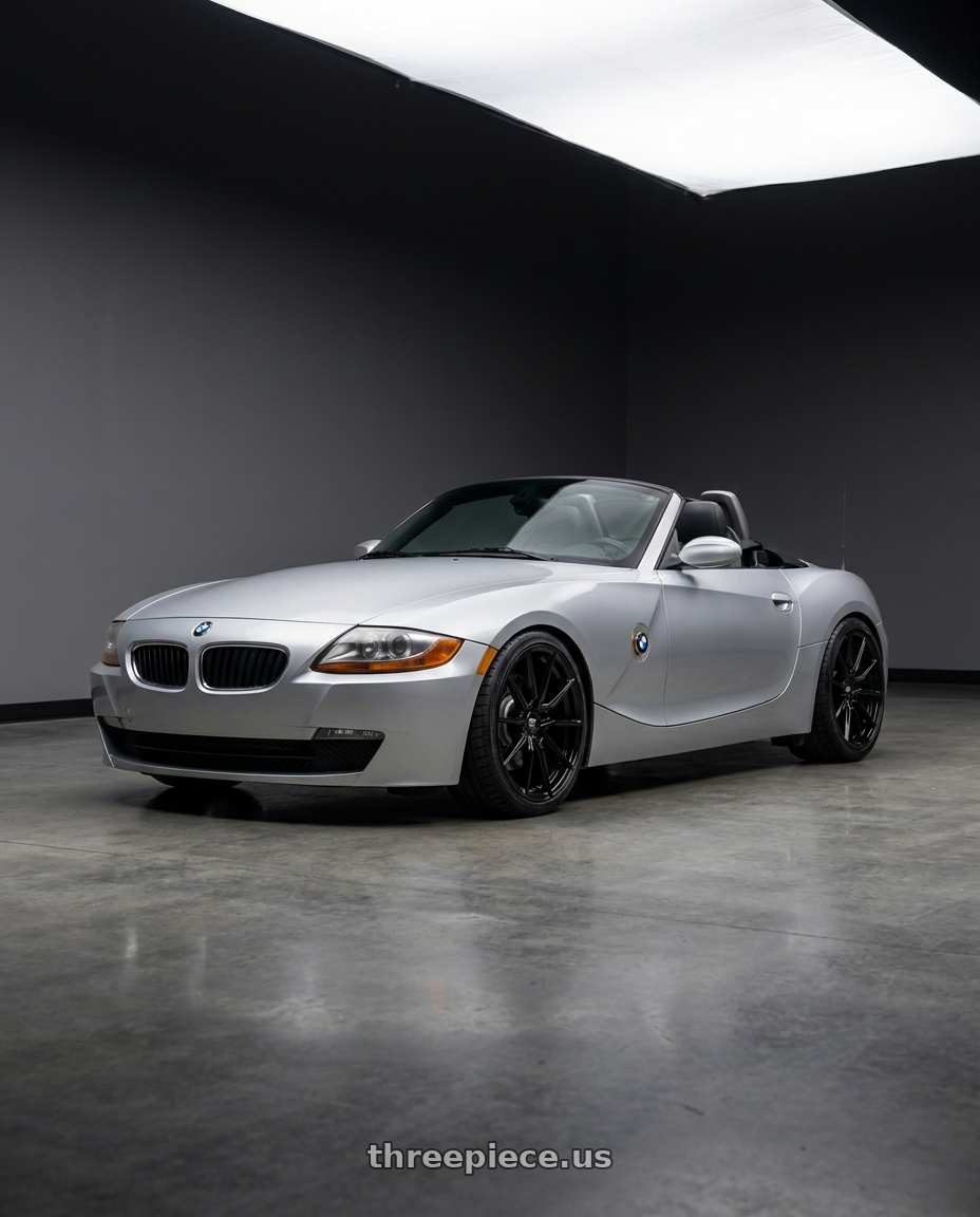 2005 Bmw Z4 with MST Wheels DELTA 5X112 18X8.5 +43 Glossy Black wheels