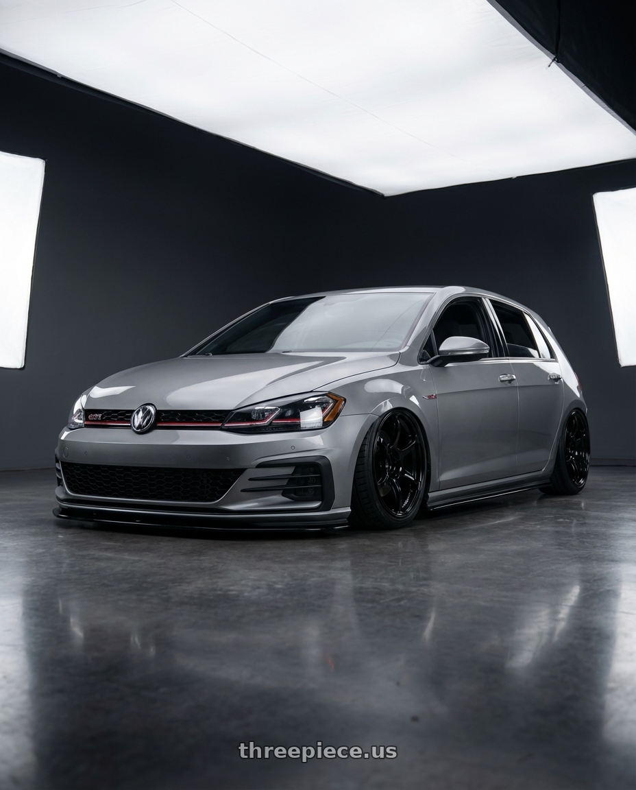 2019 Volkswagen GTI MK7 with Advan RGIII 5x112 19x8.5+45 Gloss Black wheels