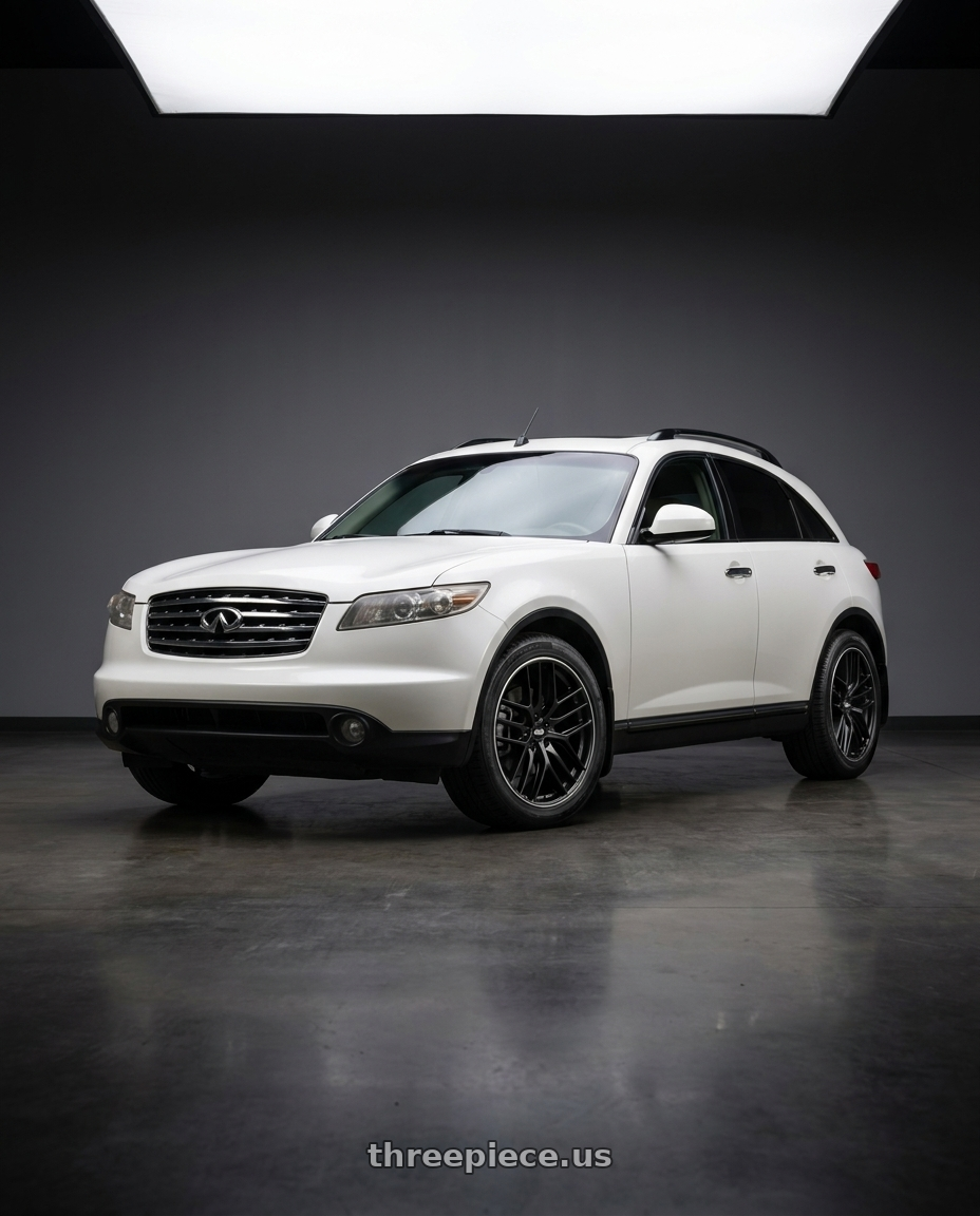 2004 Infiniti FX35 AWD with BBS CC-R 5x114.3 19x8.5+30 Satin Black wheels