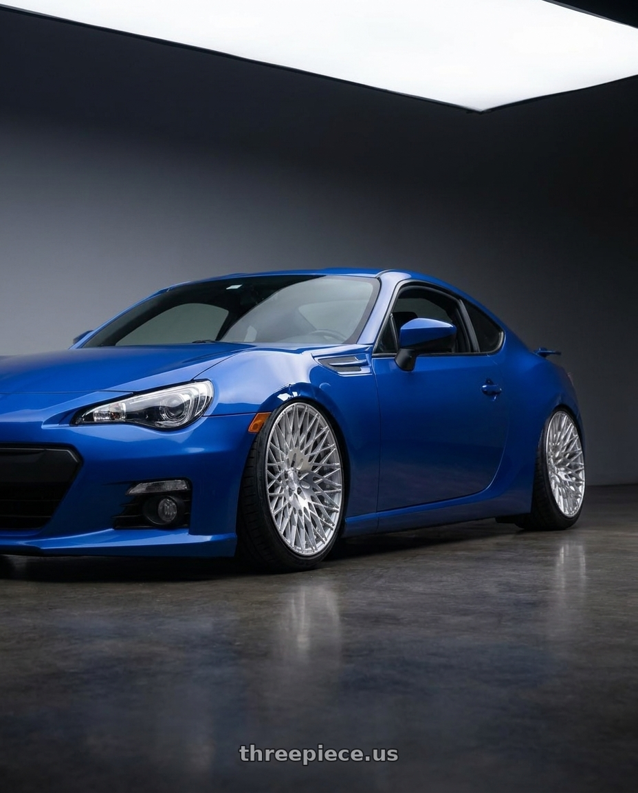 2017 Subaru BRZ with Avant Garde Wheels M540 5X100 18x8 +30 Silver Machined wheels