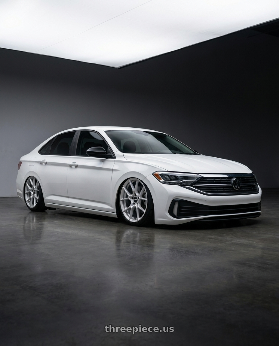 2023 volkswagen jetta sport with Rotiform RC199 KPR 5X120 20x10.5 +40 SILVER wheels