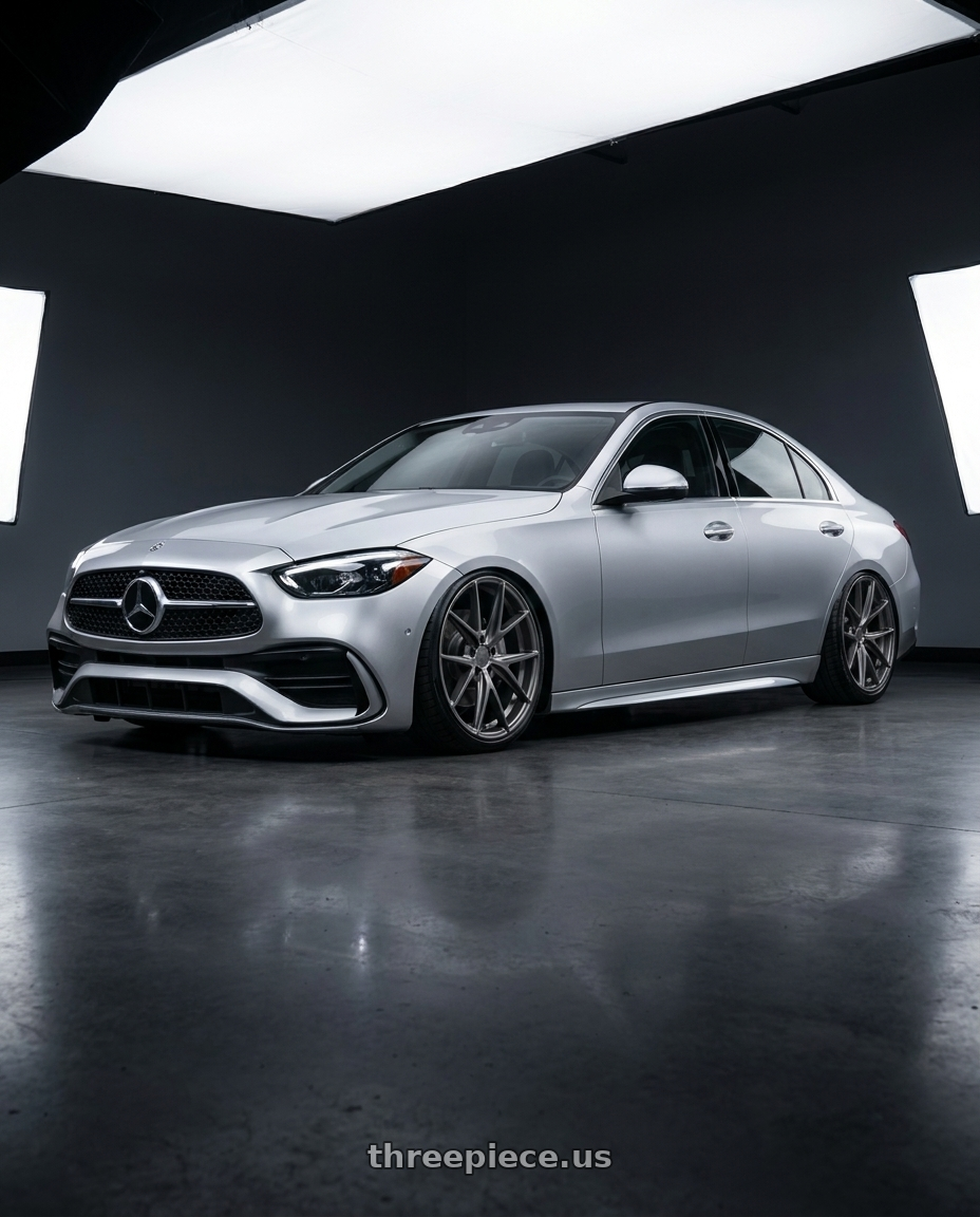 2022 Mercedes-Benz C-Class W206 with Niche 1PC M116 MISANO 5X112 19X9.5 +35 MATTE GUN METAL wheels
