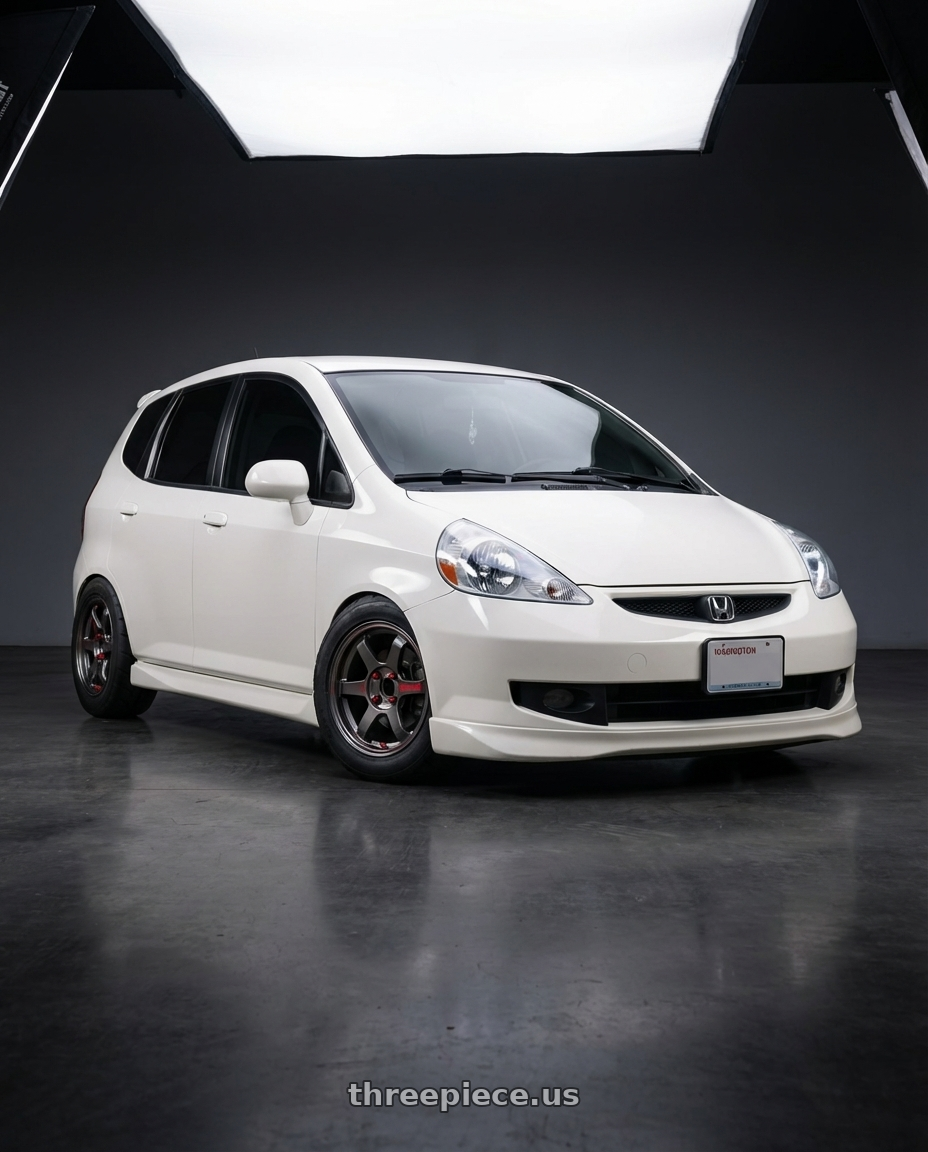 2007 Honda fit  with Volk Racing TE37 Sonic SL 4x100 15x7.0+34 wheels