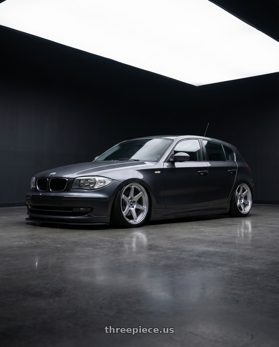 2012 BMW 1 Series E82 with ESR Wheels APEX SERIES AP6 5x120 19x8.5 +30 Hyper Silver wheels