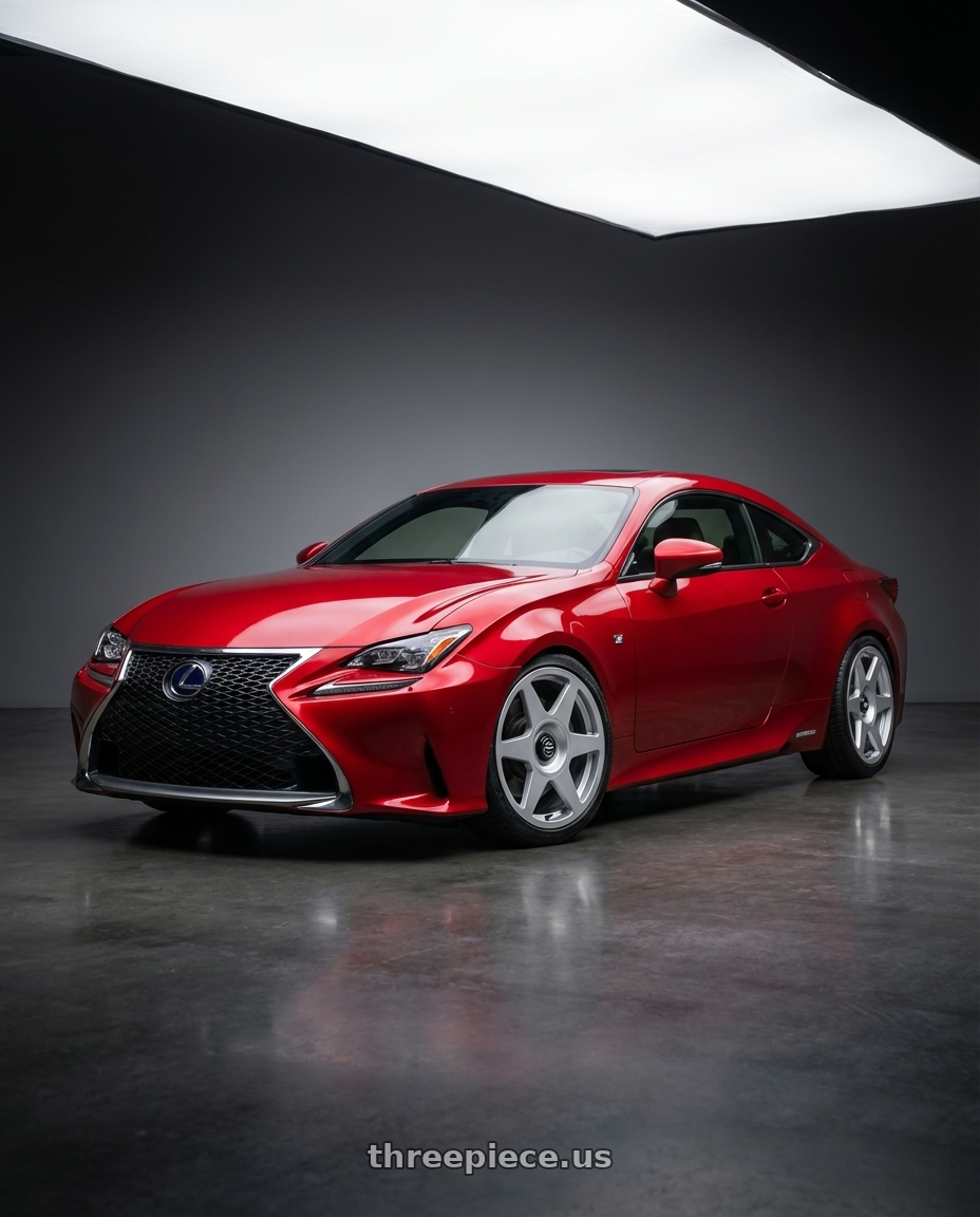 2018 Lexus RC F with fifteen52 TARMAC EVO 5x114.3 / 5x120 19x8.5 +35 SPEED SILVER (GLOSS SILVER) wheels