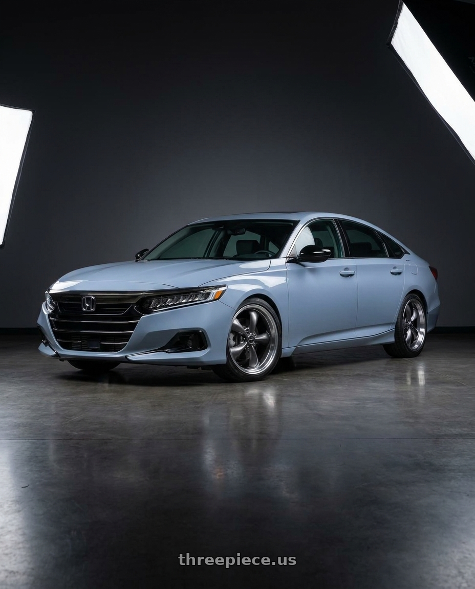 2021 Honda Accord EX-L with American Racing AR105 TORQ THRUST M 5X114.3 17X7.5 +45 ANTHRACITE W/ MACHINED LIP wheels