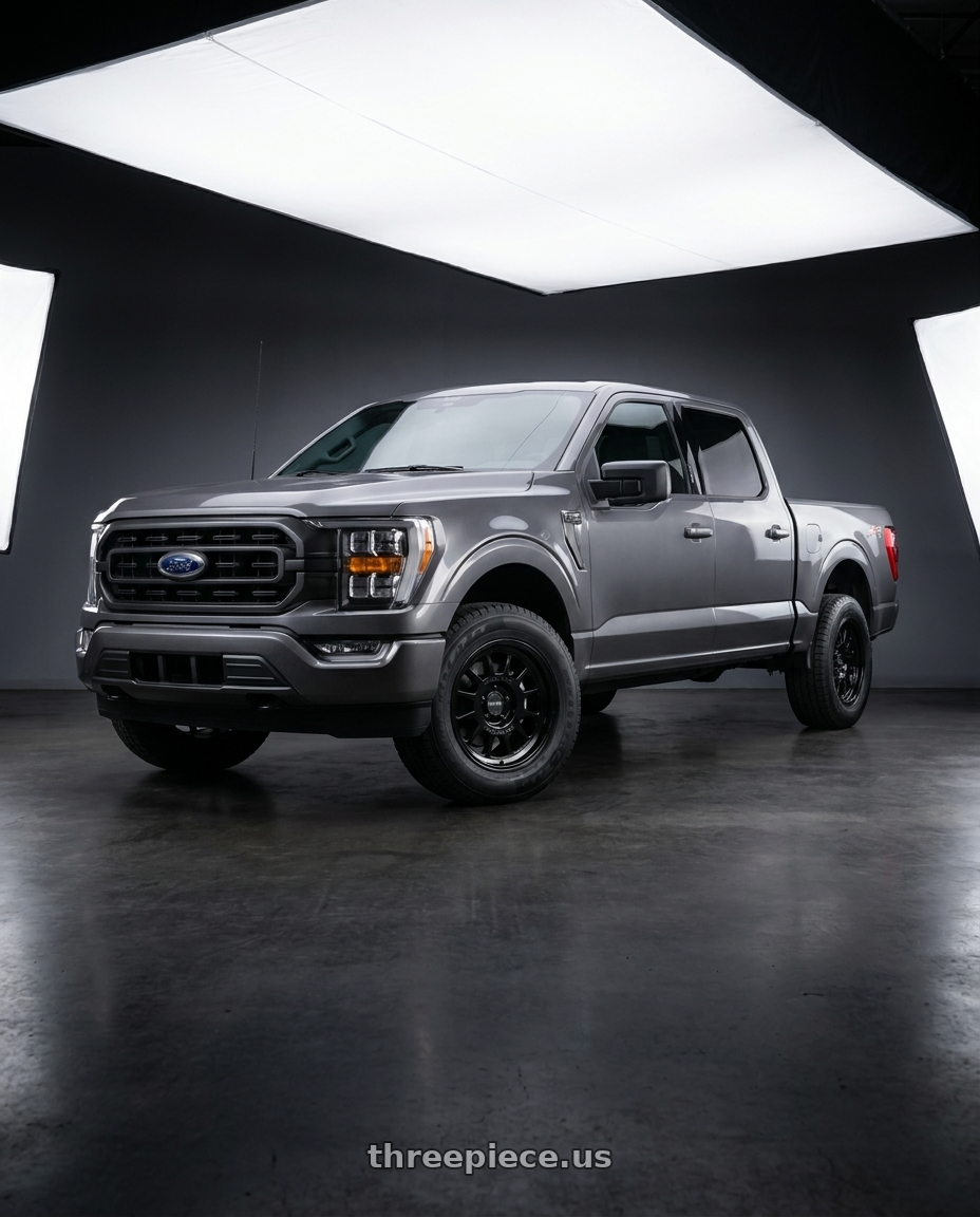 2021 Ford F-150 XL with Method Race Wheels 318B 6X135 17x8.5 +0 GLOSS BLACK wheels