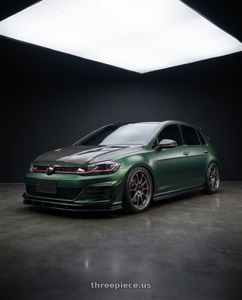 2019 Golf 7.5 GTI with Volk Racing CE28SL 5x114.3 18x8.5+45 wheels