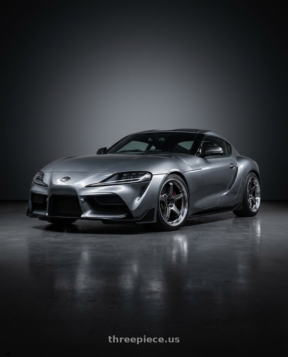 2023 toyota supra with Advan Racing GT BEYOND 5x114.3 19x8.5 +37 MACHINING & HYPER PLATINUM BLACK wheels