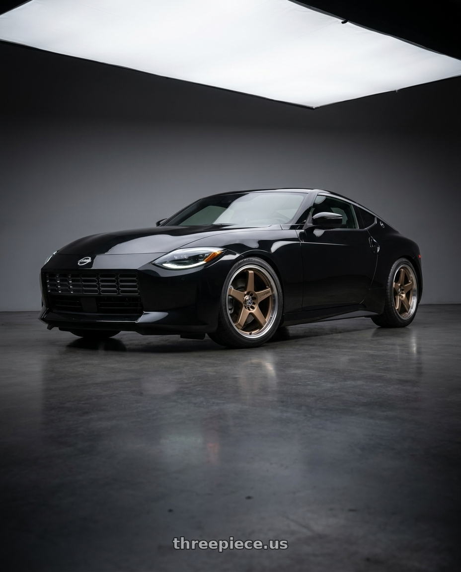 2024 Nissan Z Sport with Enkei EV5 5x100/114.3 18x7.5+38 Matte Bronze w/ Machined Lip wheels