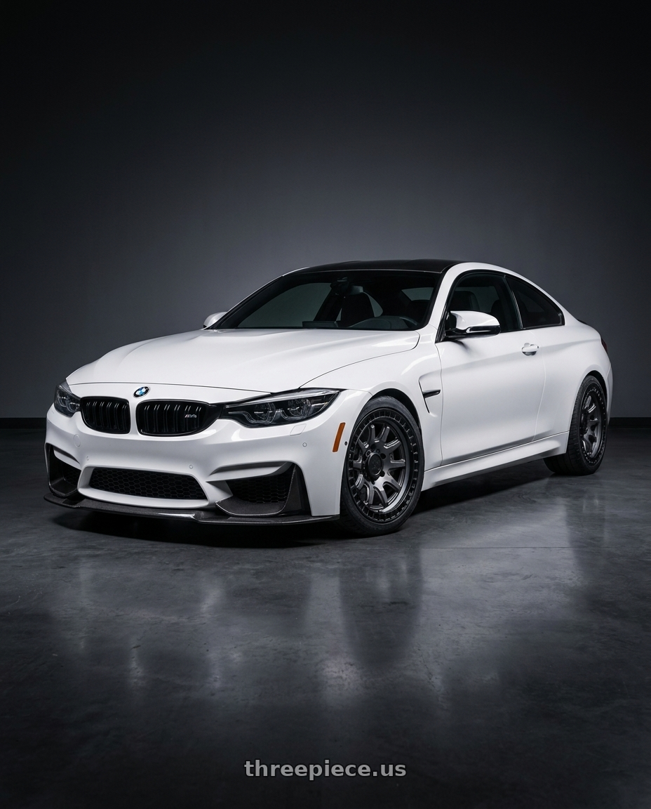 2018 bmw m4c with Black Rhino CALICO 5X127 17X8.5 +34 MATTE GUNMETAL W/ MATTE BLACK LIP wheels