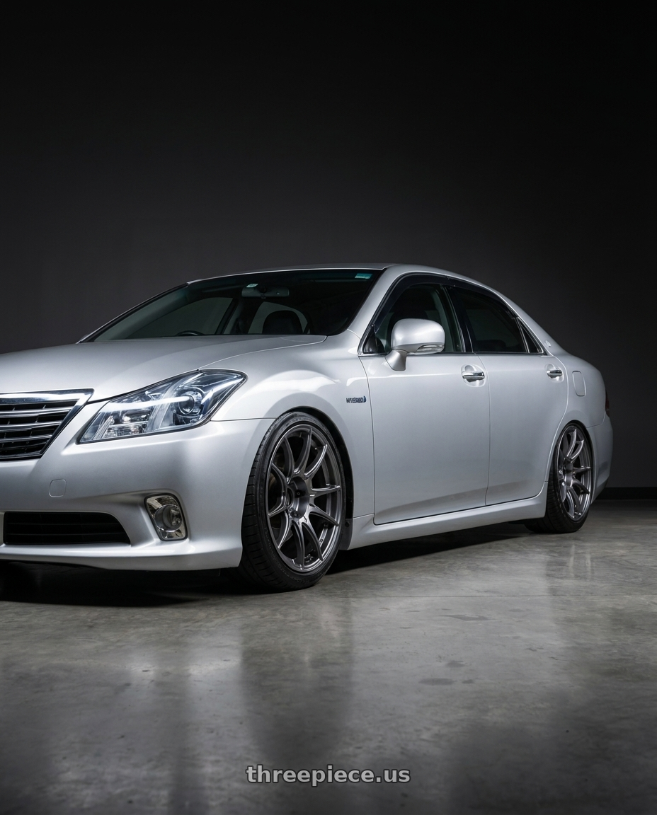 2010 Toyota Crown Hybrid GWS204 with Ssr Gtx01 5x114.3 19x9.5+35  DARK SILVER wheels