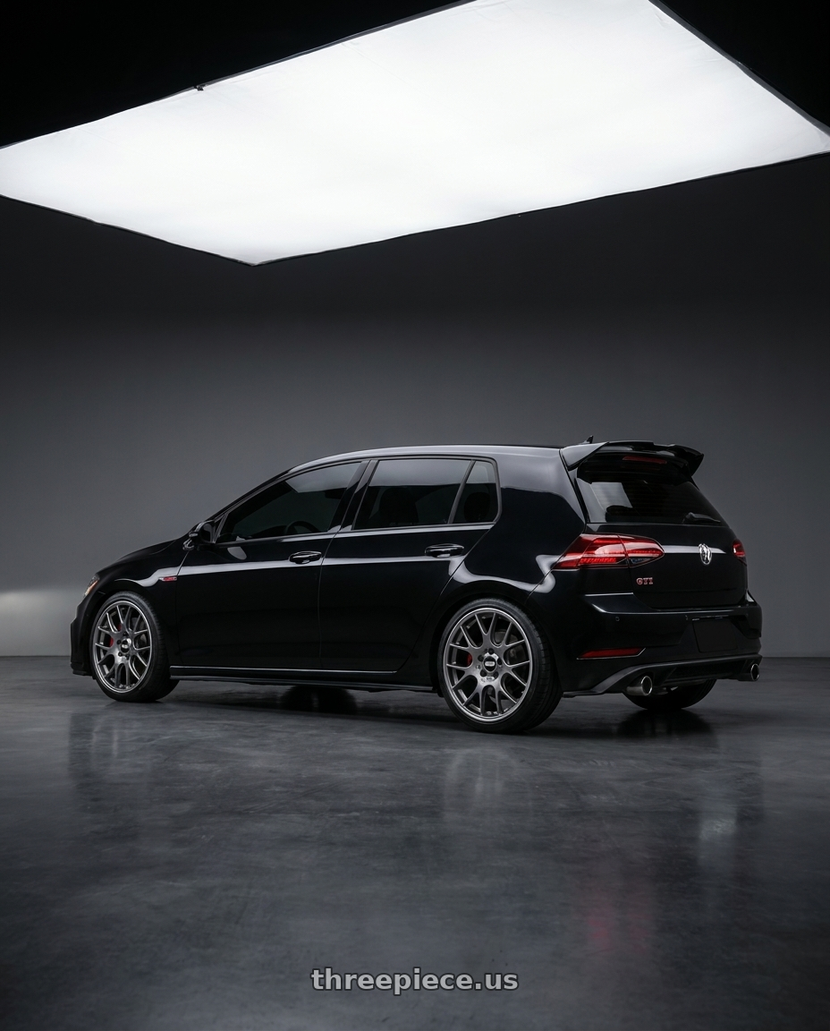 2013 Volkswagen Gti Mk6 with Advan Rgiii 5x112 18x842 Gloss Black 18x95 Et42 wheels