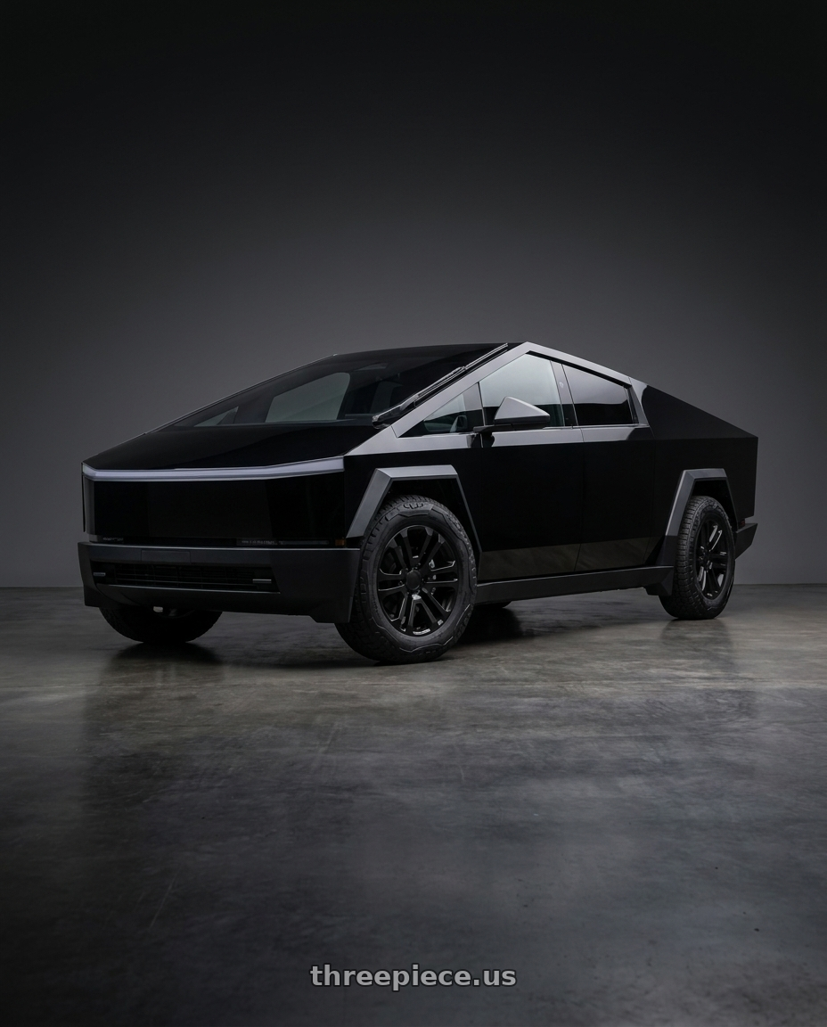 2026 Tesla Cybertruck with OE Wheels CV99 6x139.7 20x9+31 Black wheels