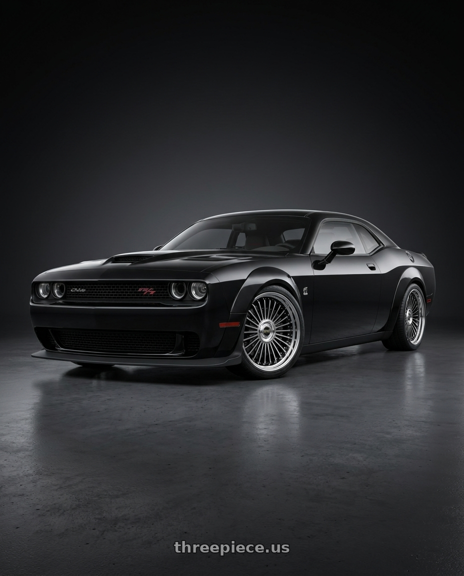 2021 Dodge Challenger R T with Work Emitz Black Polish 5x115 19x7.5 +22 wheels