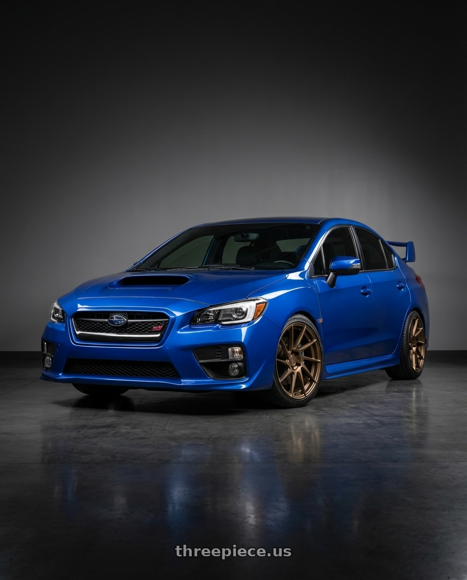 2018 Subaru WRX STI with Aodhan AH09 5x114.3 18x9.5 +35 Matte Black wheels