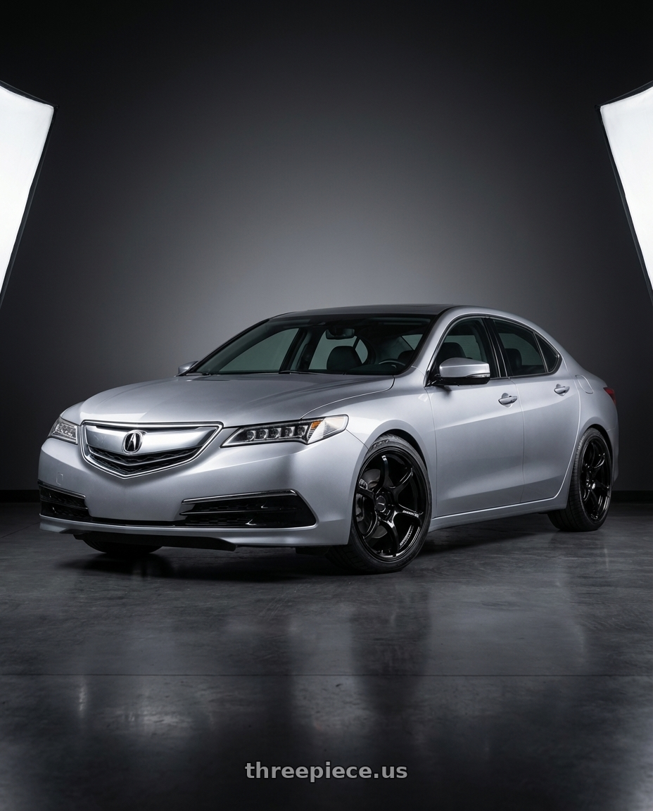 2019 Acura TLX with Advan RGIII 5x114.3 19x8.5+45 Gloss Black wheels