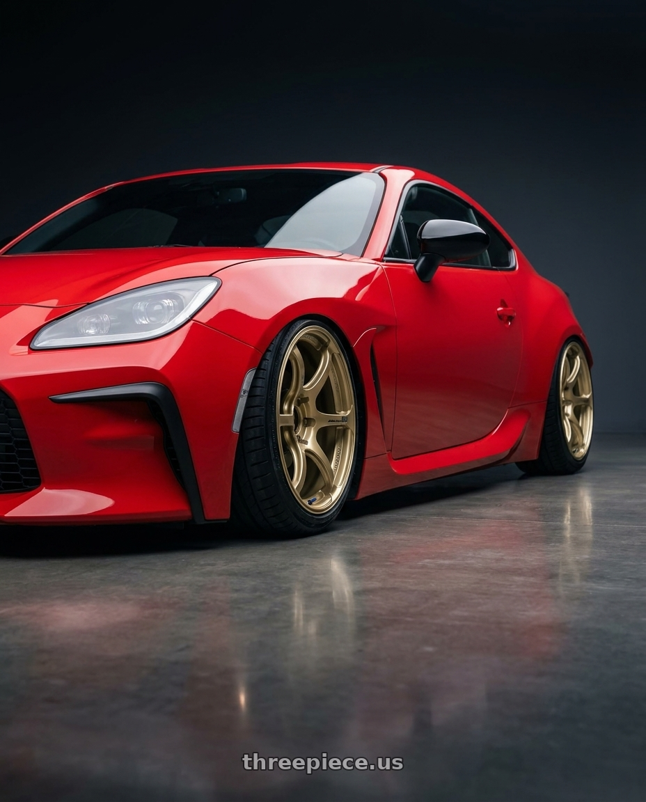 2024 Toyota GR86 with Advan RGIII 5x114.3 18x8.0+45 Gold wheels