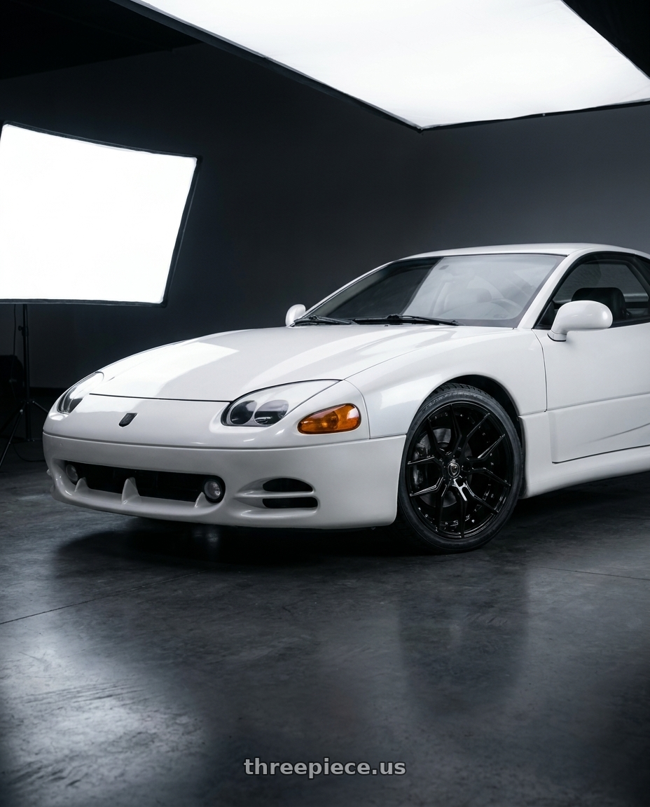 1992 dodge stealth with MARQUEE WHEELS M1000 5x112 20x9+33 GLOSS BLACK wheels