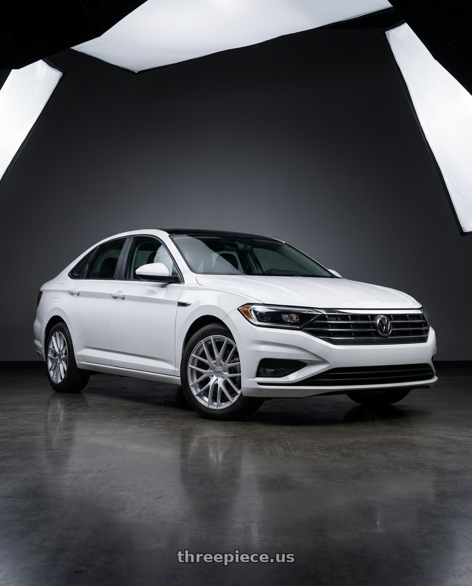 2019 Volkswagen Jetta Sel with TOUREN TR60 3260 5x112/5x120 17x7.5 +42 GLOSS HYPER SILVER wheels