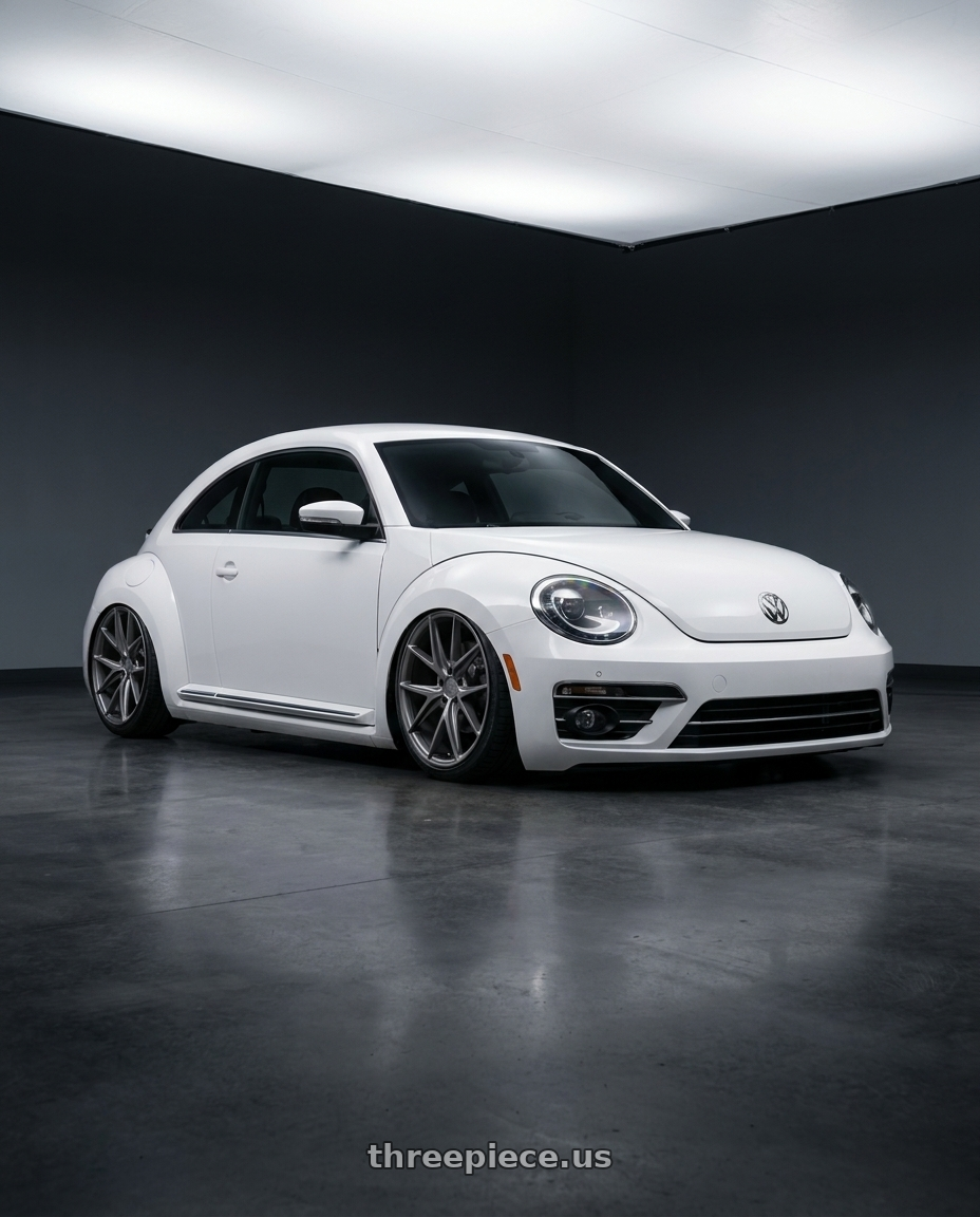 2016 Volkswagen Beetle Turbo with Niche 1PC M116 MISANO 5X112 19X8.5 +25 MATTE GUN METAL wheels