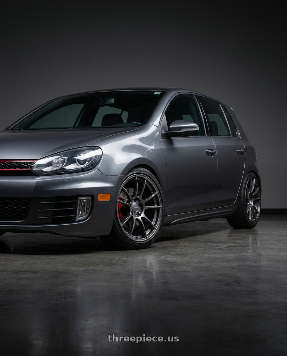 2012 vw gti with Ssr Gtx04 5x112 18x8.5+44  DARK GUNMETAL wheels