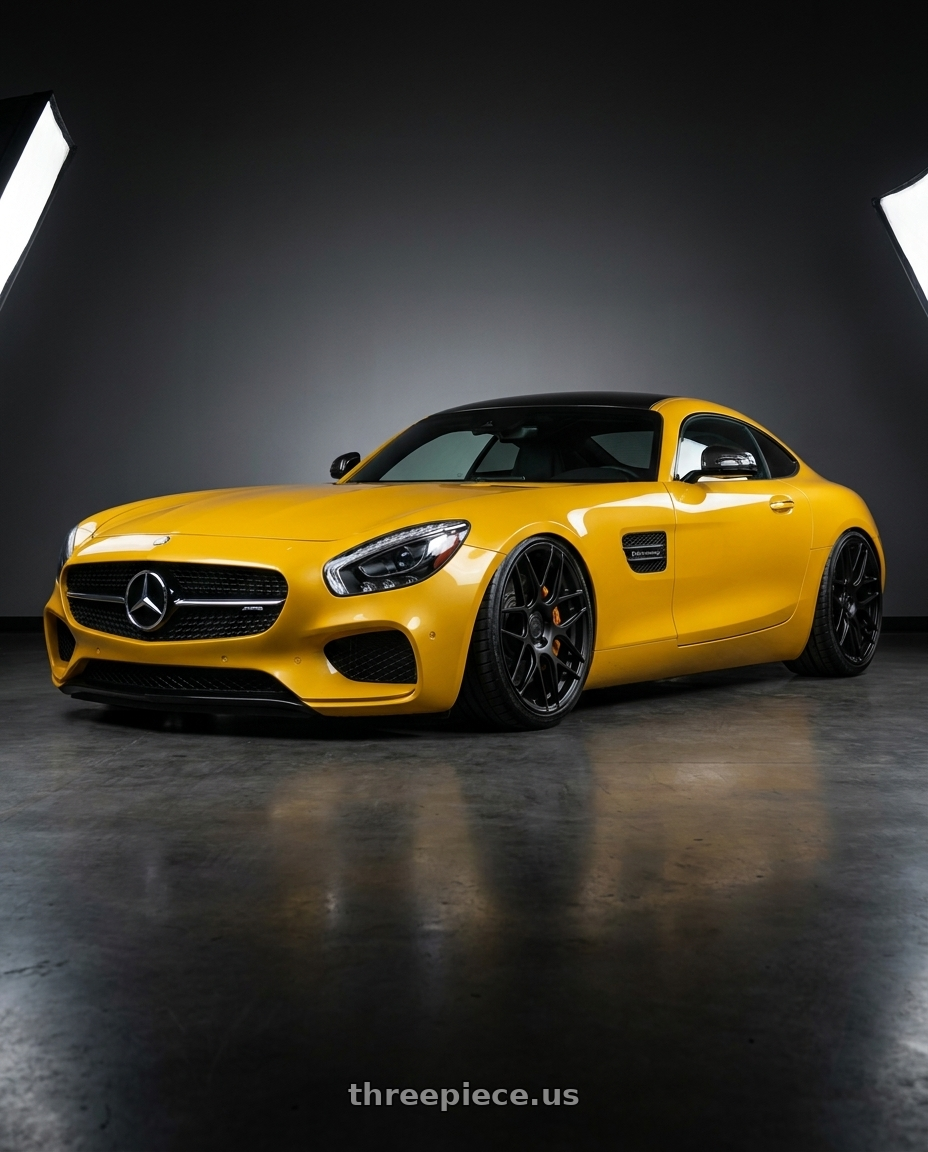 2019 Mercedes-Benz AMG GT with Aodhan AFF2 5x112 20x9+30 Matte Black wheels