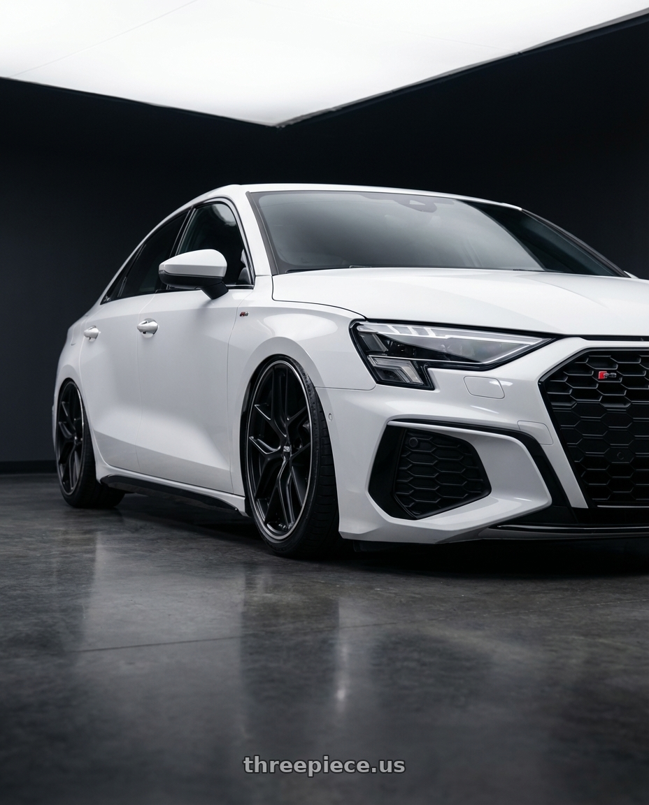 2024 Audi S3 8Y with BBS CC-R 5x112 19x8.5+30 Satin Black wheels