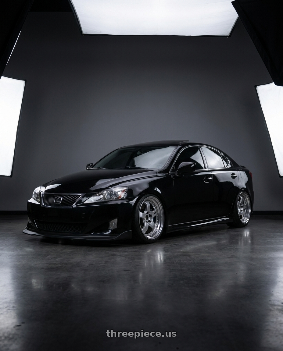 2006 lexus is350 with Work Meister S1 3P 5x114.3 18x9+42 L Disk Silver wheels