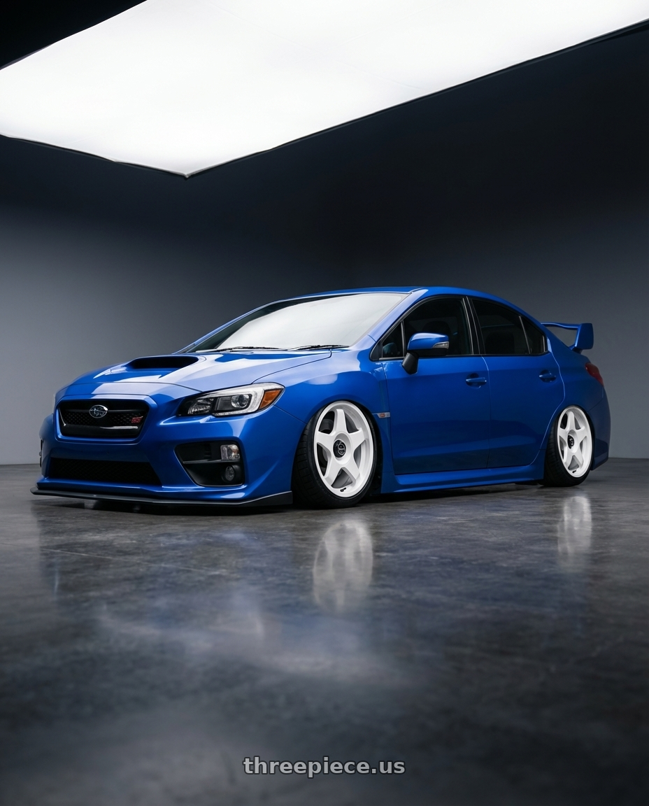 2018 Subaru WRX STI with fifteen52 CHICANE 5x114.3 / 5x100 18x8.5 +35 RALLY WHITE (GLOSS WHITE) wheels