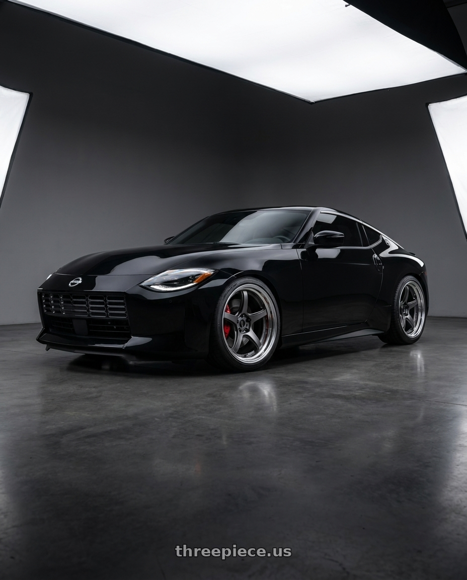 2024 Nissan Z Performance  with Work T5R 2P 5x114.3 19x10.5 +12 Matte Gunmetal wheels