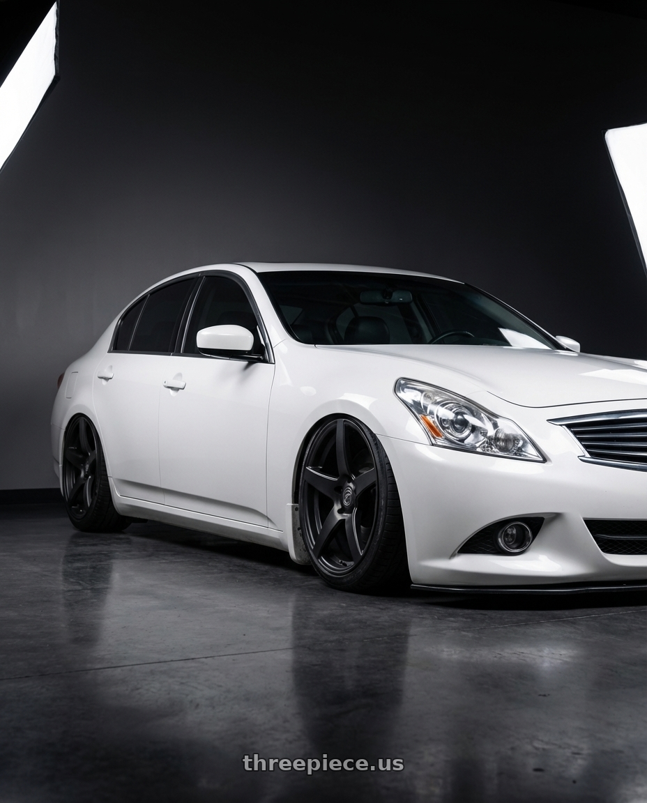 2014 Infiniti G37 Coupe with Forgestar CF5 5x114.3 19x9 +35 Satin Black wheels