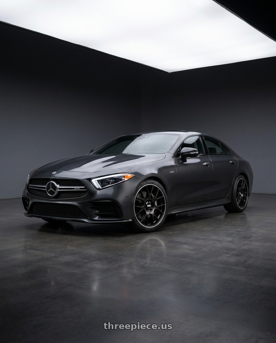 2020 Mercedes CLS53 AMG DESIGNO GRAPHITE GREY with BBS CH-R 5x112 19x8.5 +32 Satin Black Polished Rim Protector wheels